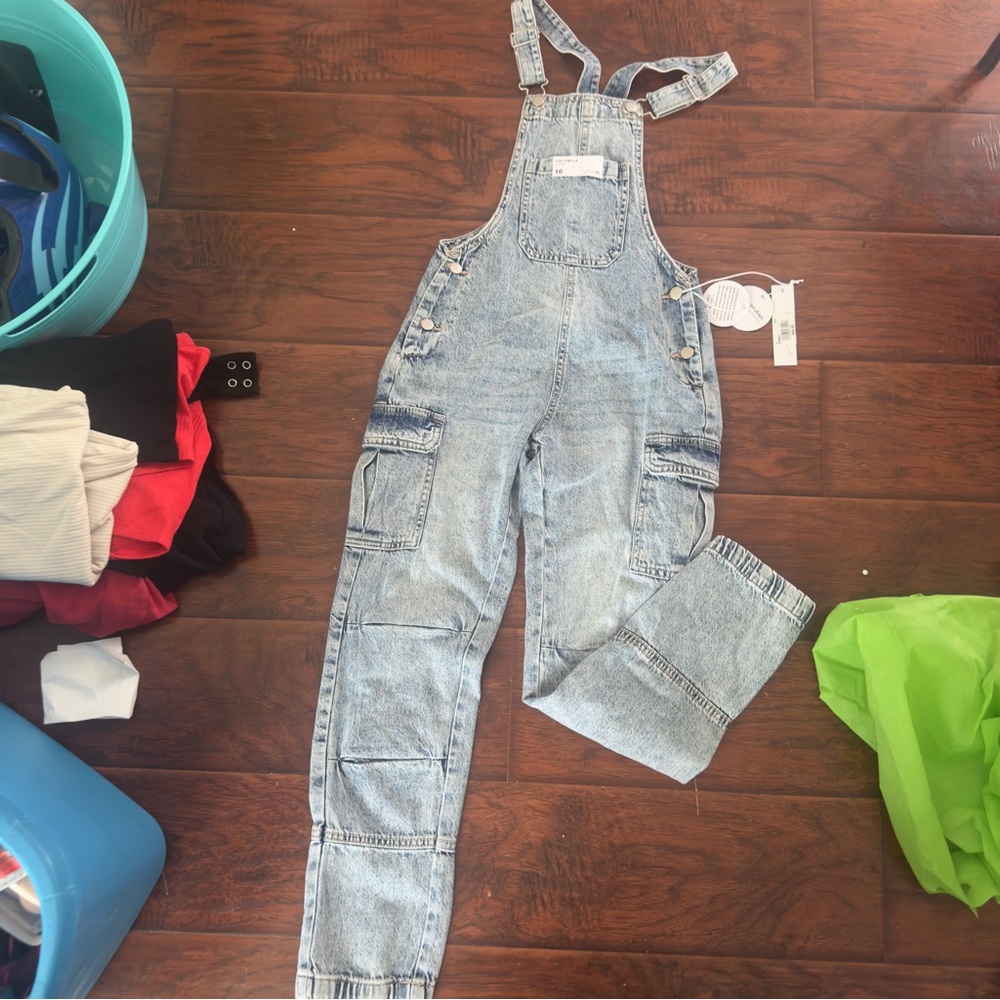 Light Blue Denim Overalls